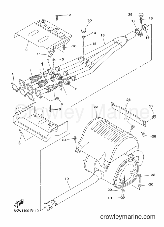 2018 Snowmobile VK10G - VK10G (8LP2) [020] - EXHAUST