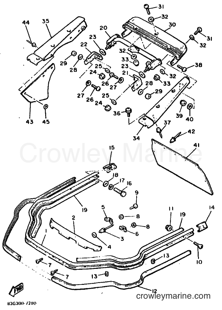 1987 Snowmobile SR540L - SR540L (83G) [999] - BUMPER