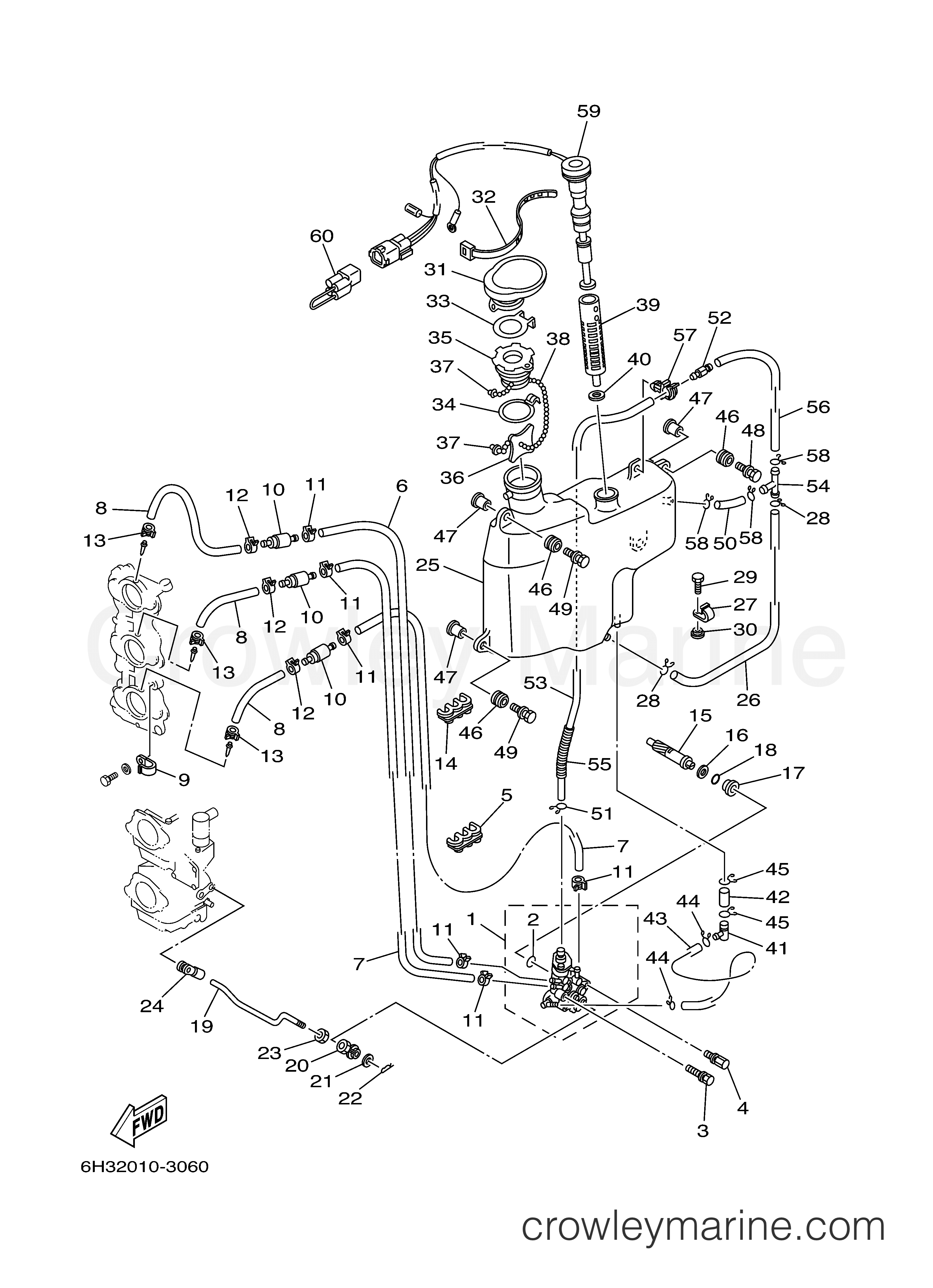 Yamaha Motors 70TLRNC - OIL PUMP