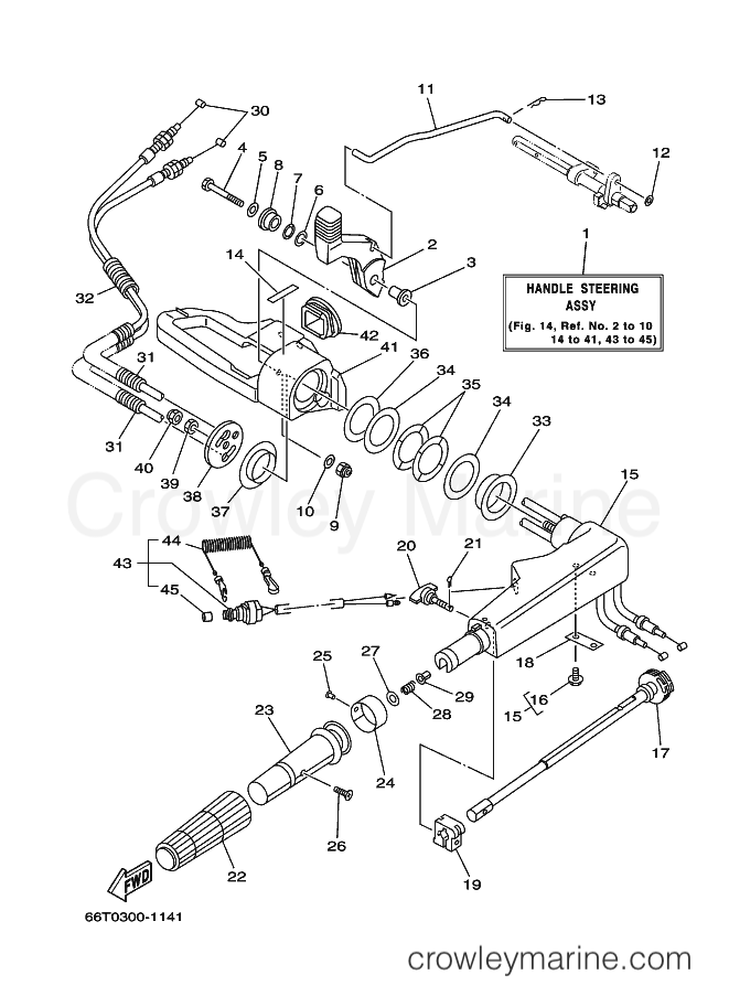 Yamaha Motors E40X (66T2) [430] - STEERING