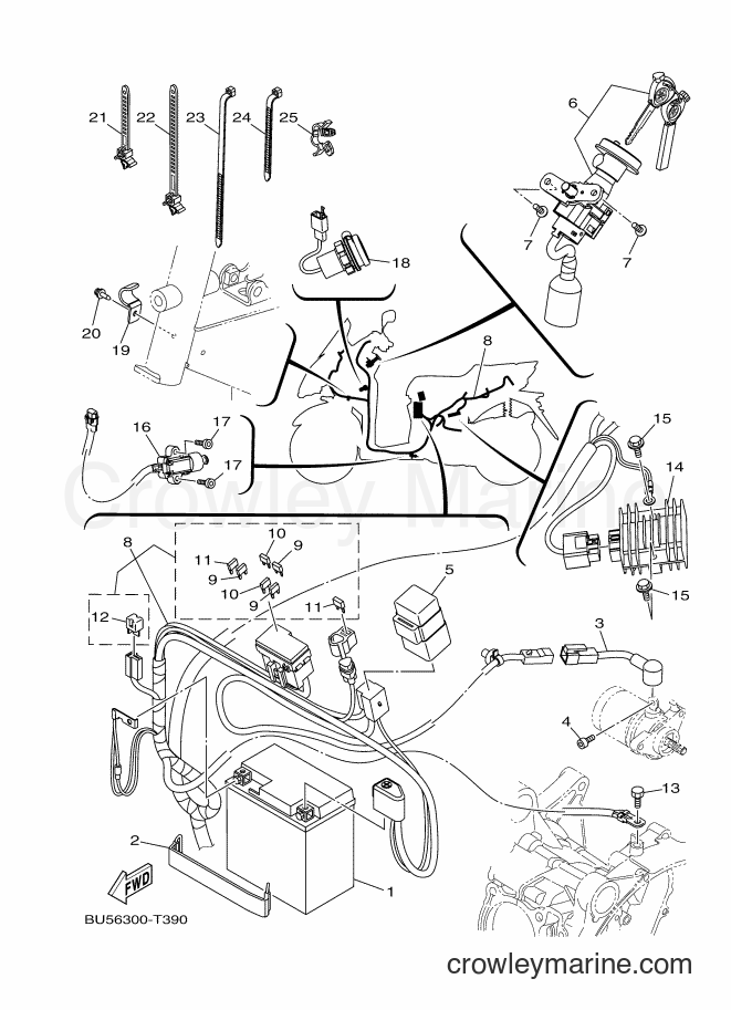 2018 Scooter MWS125-C - MWS125-C (BU56) [010] - ELECTRICAL 1