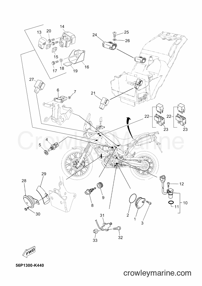 2012 Dirt Bike XT660ZA - XT660ZA (2BE1) [030] - ELECTRICAL 2