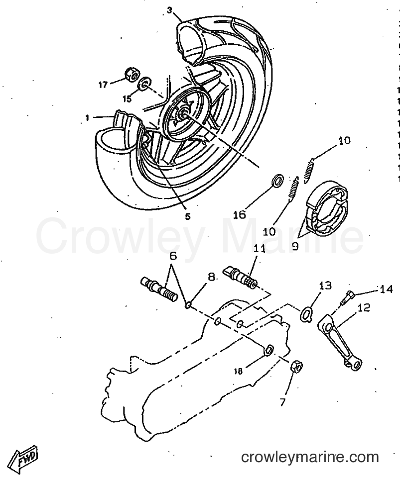 1998 Scooter CW50RS - CW50RS (4TDL) [999] - REAR WHEEL