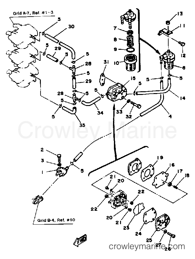 Yamaha Motors 40LN - FUEL SYSTEM