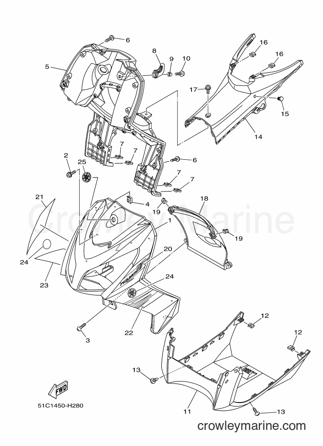 2009 Scooter AT115C - AT115C (51C1) [010] - LEG SHIELD
