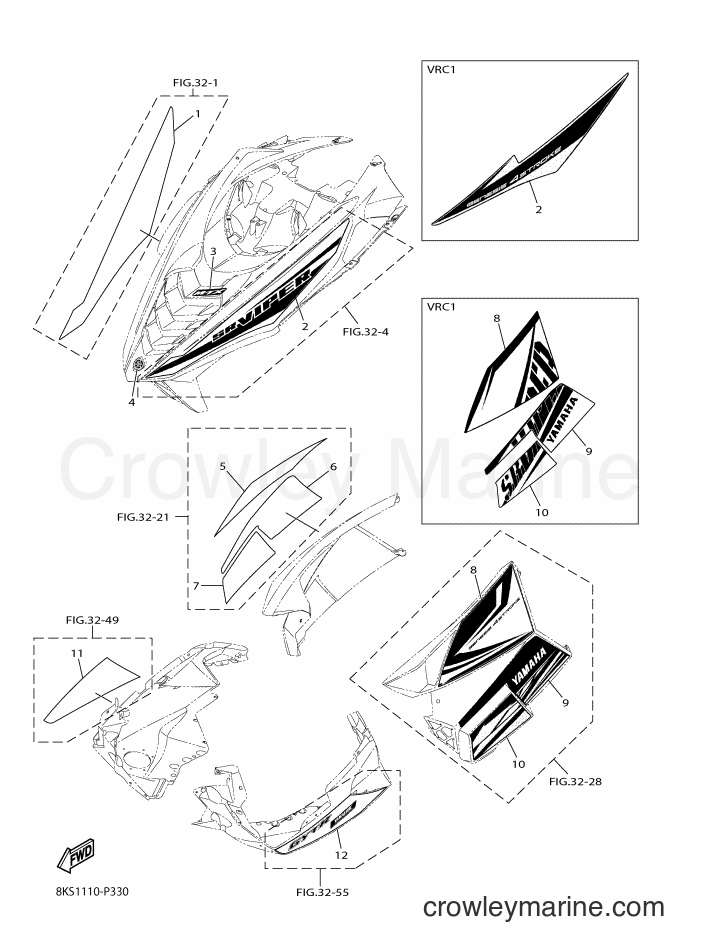 Yamaha Motors SRV10MS2 (8KT2) [010] - EMBLEM