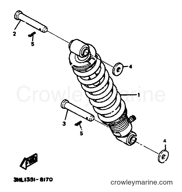 1991 Scooter DT50R - DT50R (4CT2) [999] - REAR SUSPENSION