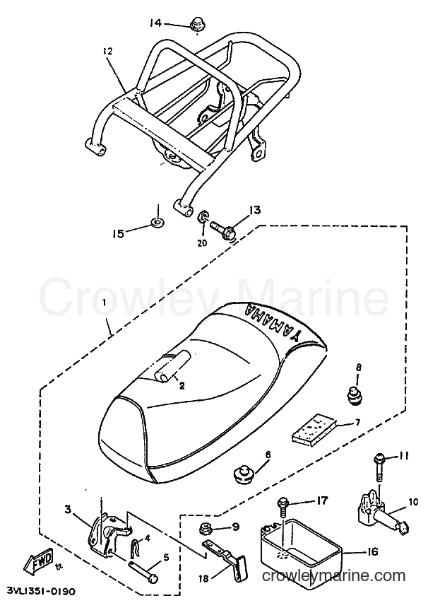 1996 Scooter CW50 - CW50 (4RW2) [010] - SEAT