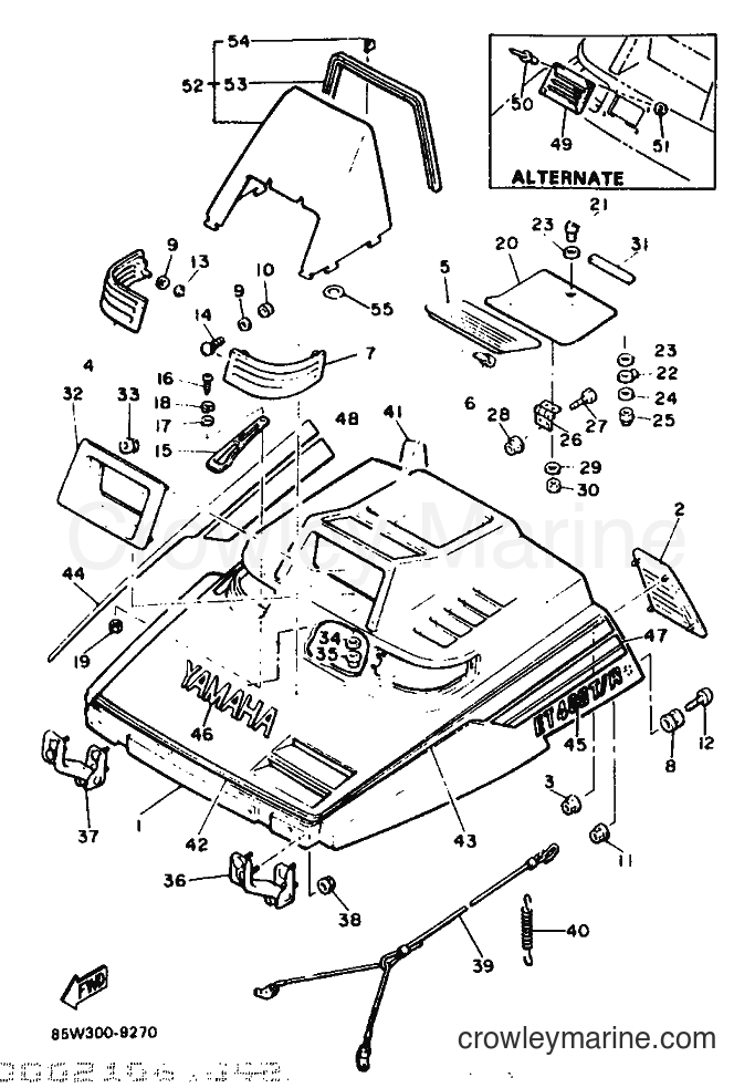 1990 Snowmobile ET400TRP - ET400TRP (85W2) [999] - SHROUD & WINDSHIELD