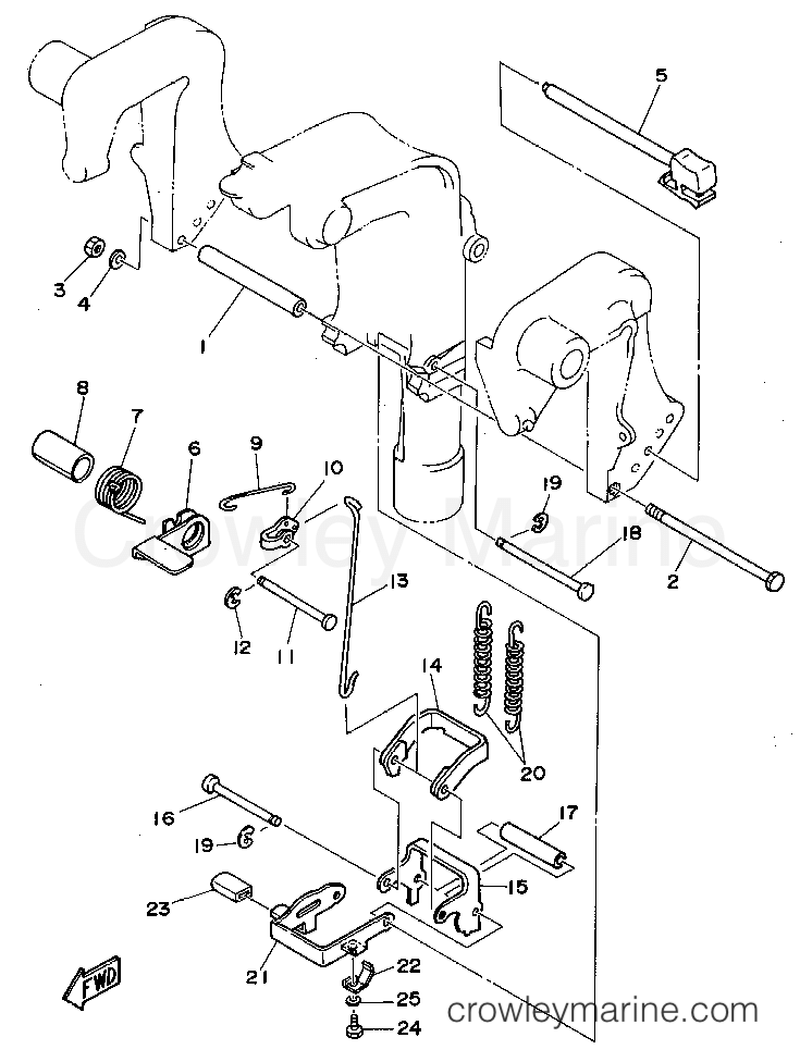Yamaha Motors F9.9MSHS - BRACKET 2