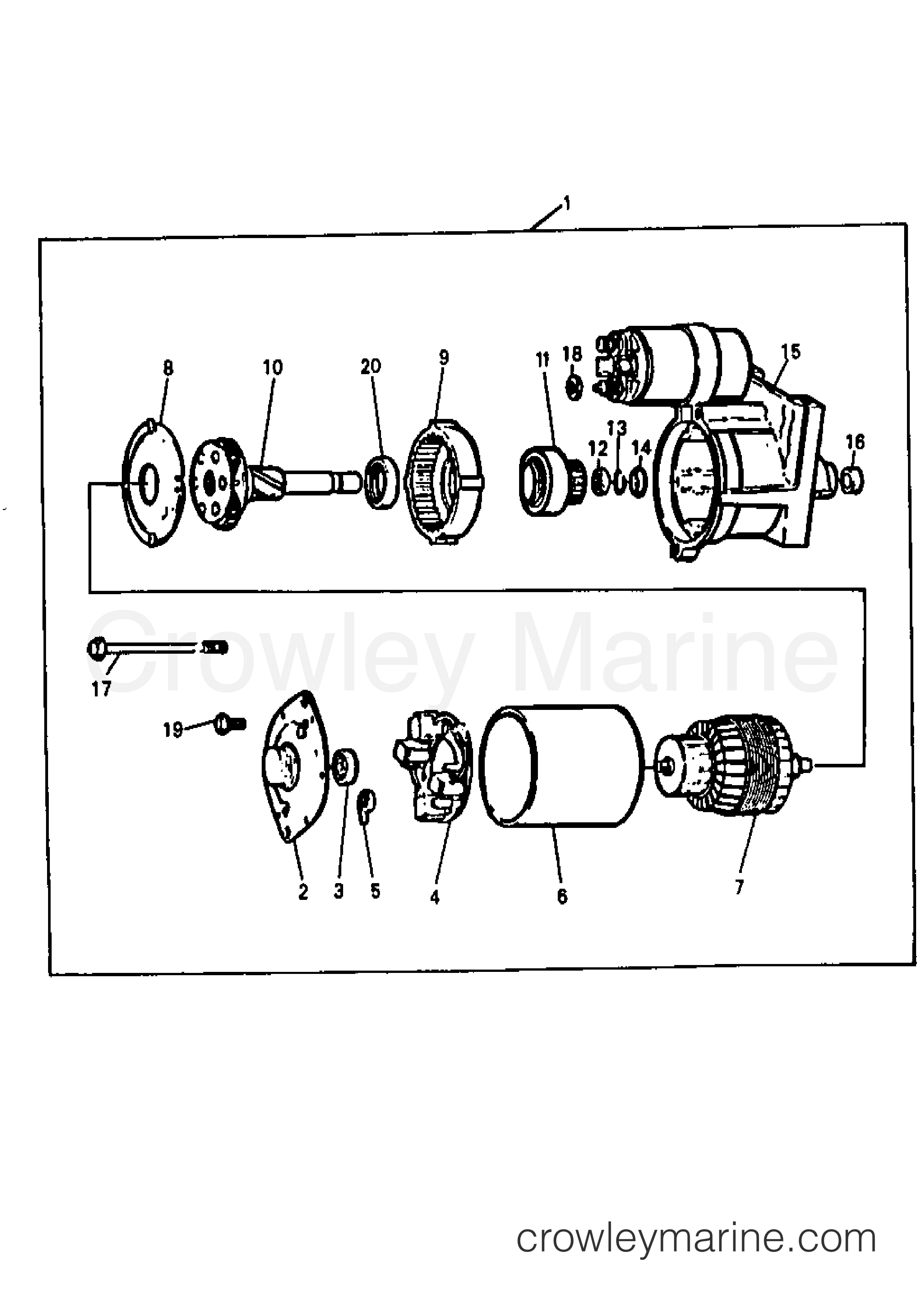 Yamaha Motors V8_7.4_ENGINE_EST - STARTER MOTOR ASSEMBLY