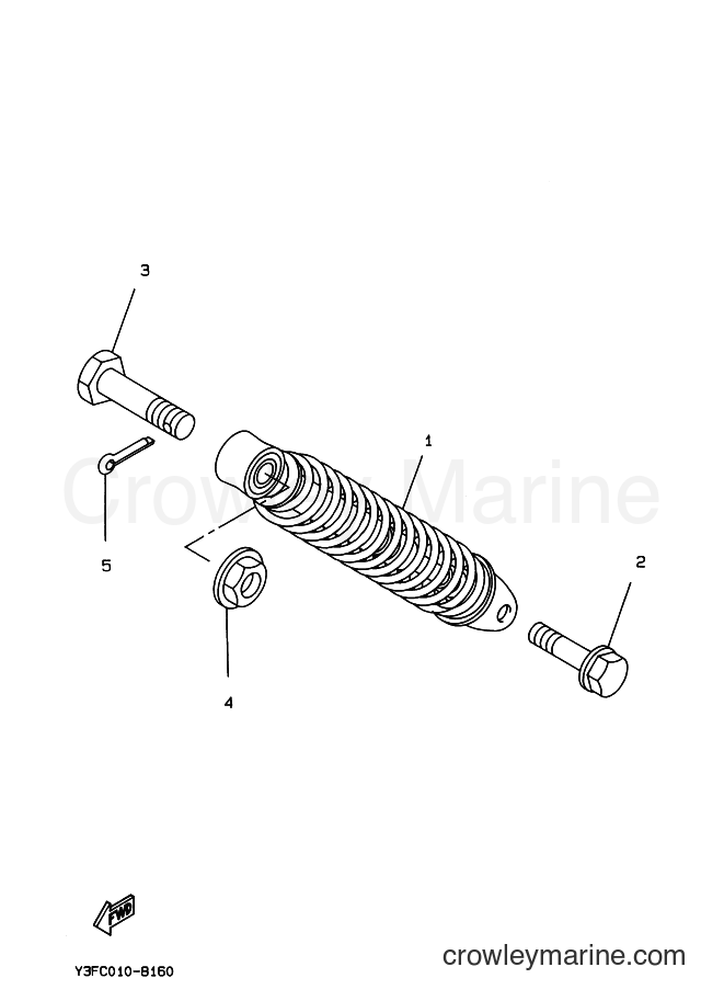 1989 Scooter CW50 - CW50 (3ES2) [010] - REAR SUSPENSION