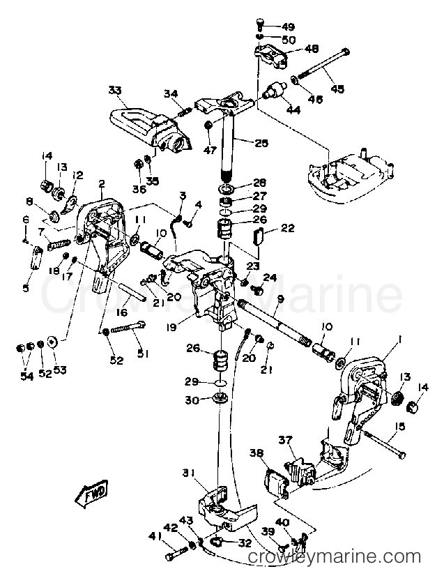 Yamaha Motors 30ESD - BRACKET 1