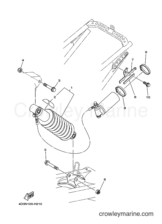 2009 ATV YFM250R - YFM250R (33B3) [010] - REAR SUSPENSION