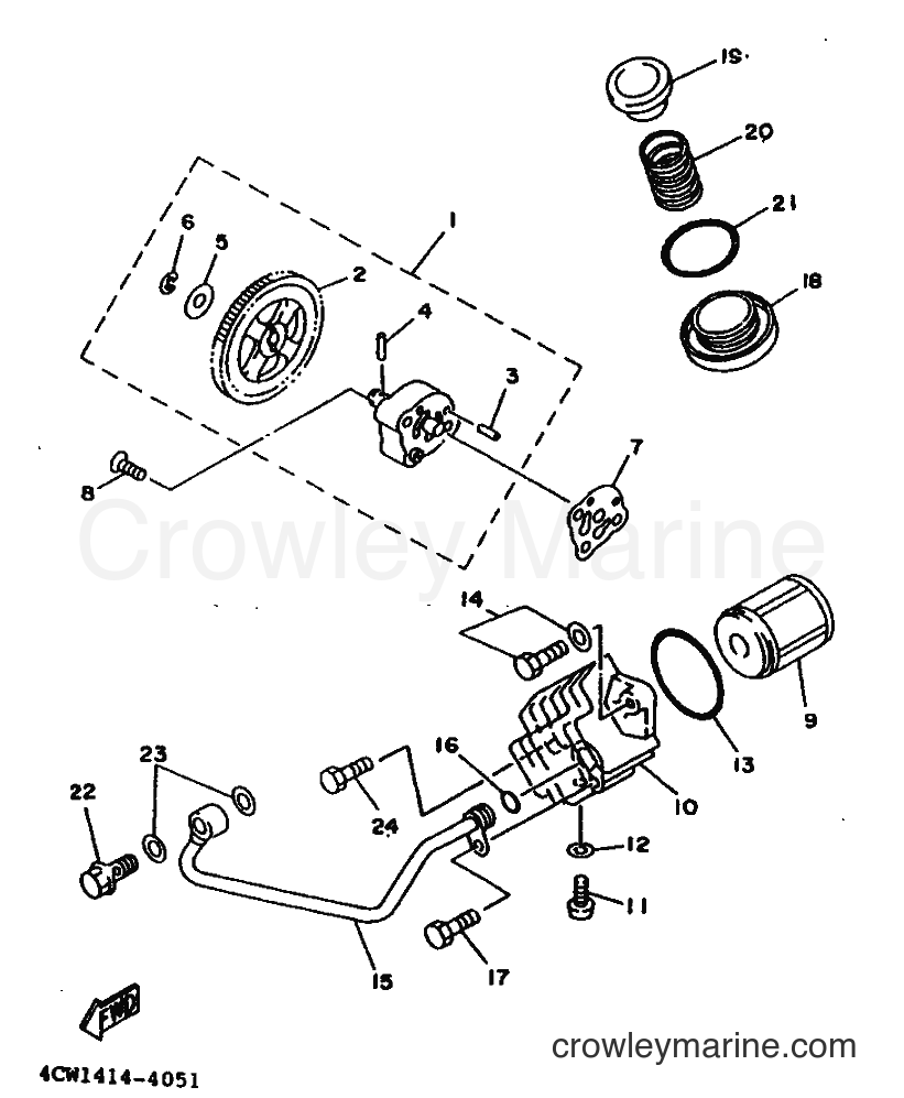1995 Scooter XC125T - XC125T (4LA2) [99A] - OIL PUMP