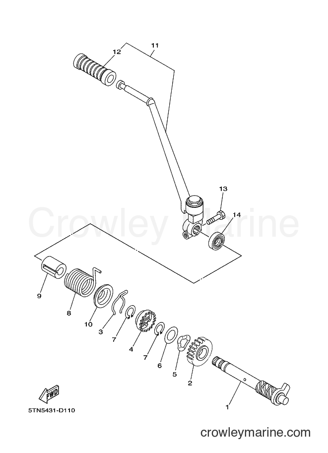 Yamaha Motors T110 (4P41) [010] - STARTER