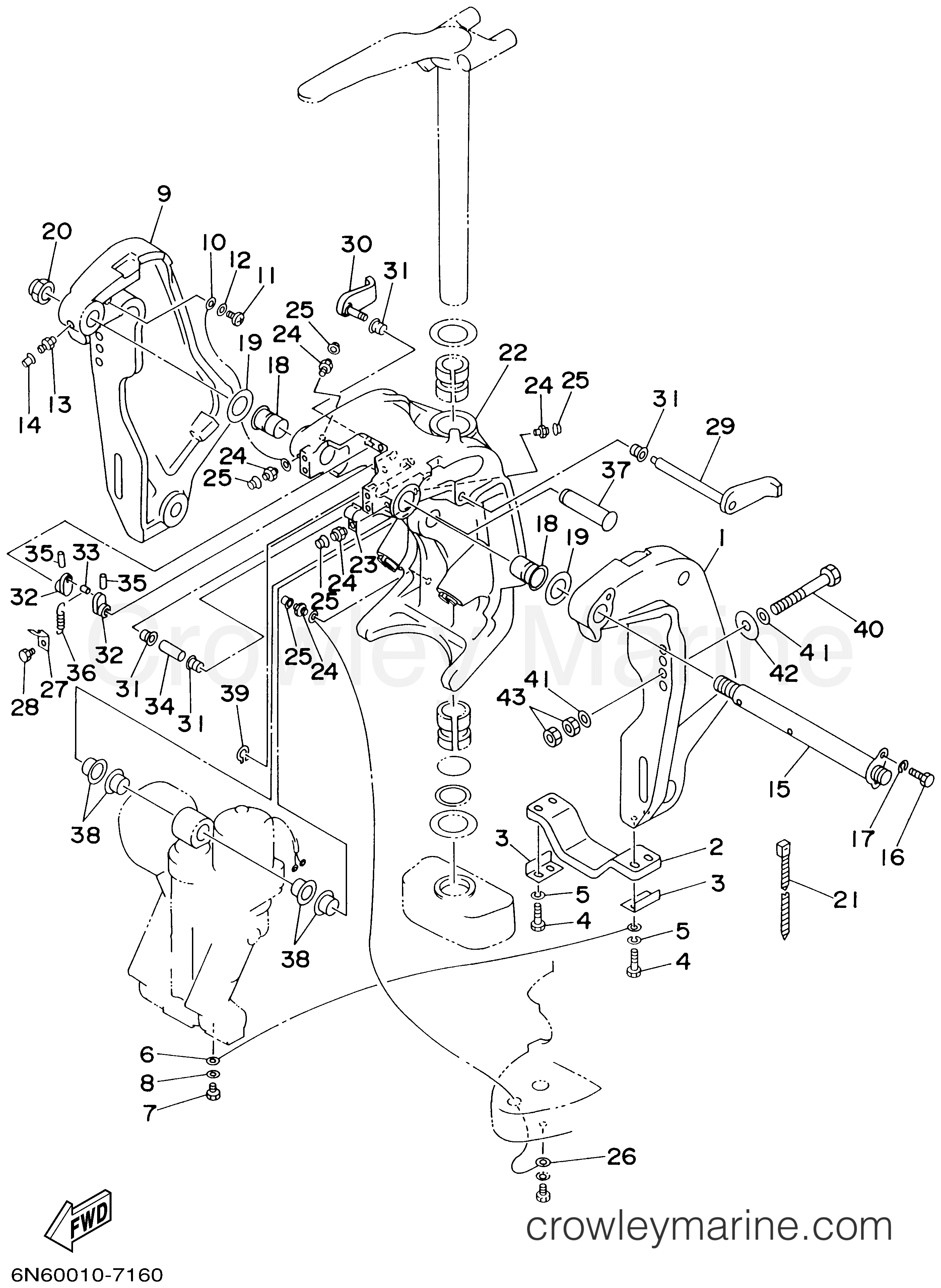Yamaha Motors 130TLRA - BRACKET 1