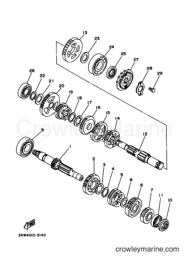 1996 Dirt Bike XT225 - XT225 (4BEF) [010] - TRANSMISSION