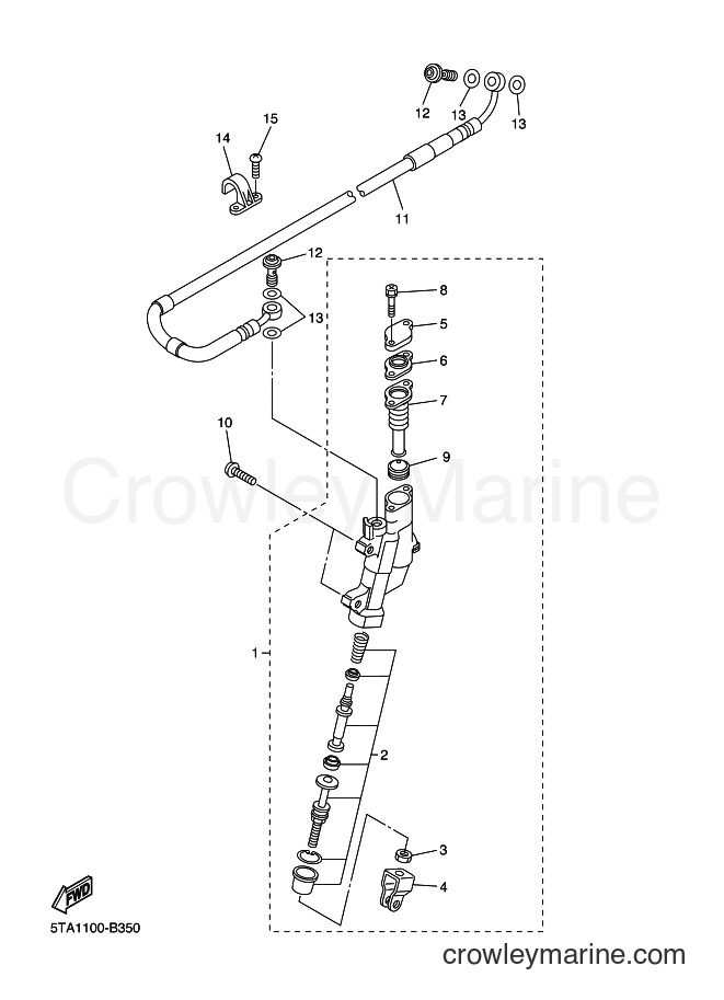 2003 Dirt Bike YZ250F - YZ250F (5UL2) [050] - REAR MASTER CYLINDER