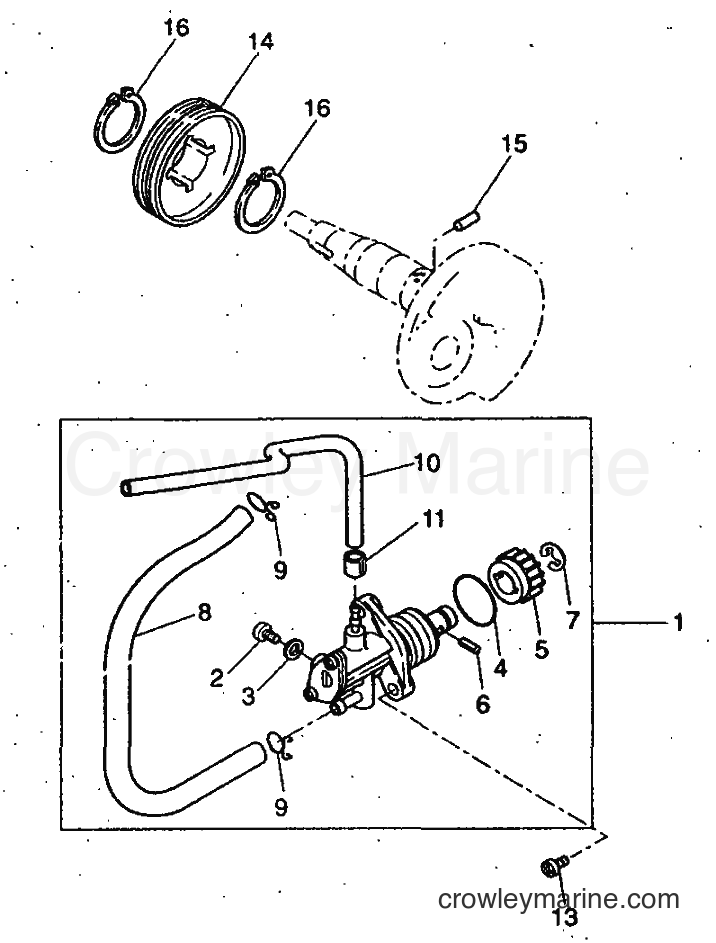 1999 Scooter YH50 - YH50 (5FV1) [020] - OIL PUMP