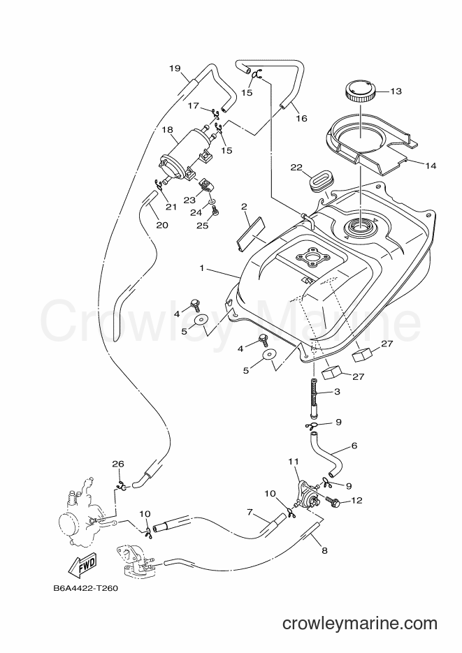 2018 Scooter T110LE - T110LE (B6A5) [010] - FUEL TANK