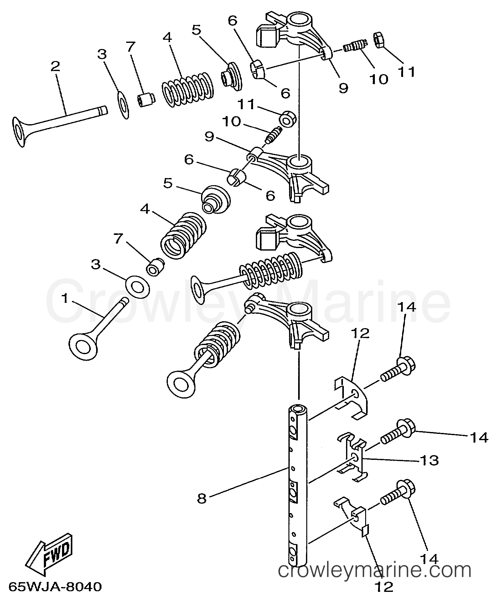 Yamaha Motors F25MLHX - VALVE