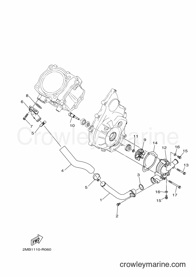 Yamaha Motors YXE700E (B3D2) [010] - WATER PUMP