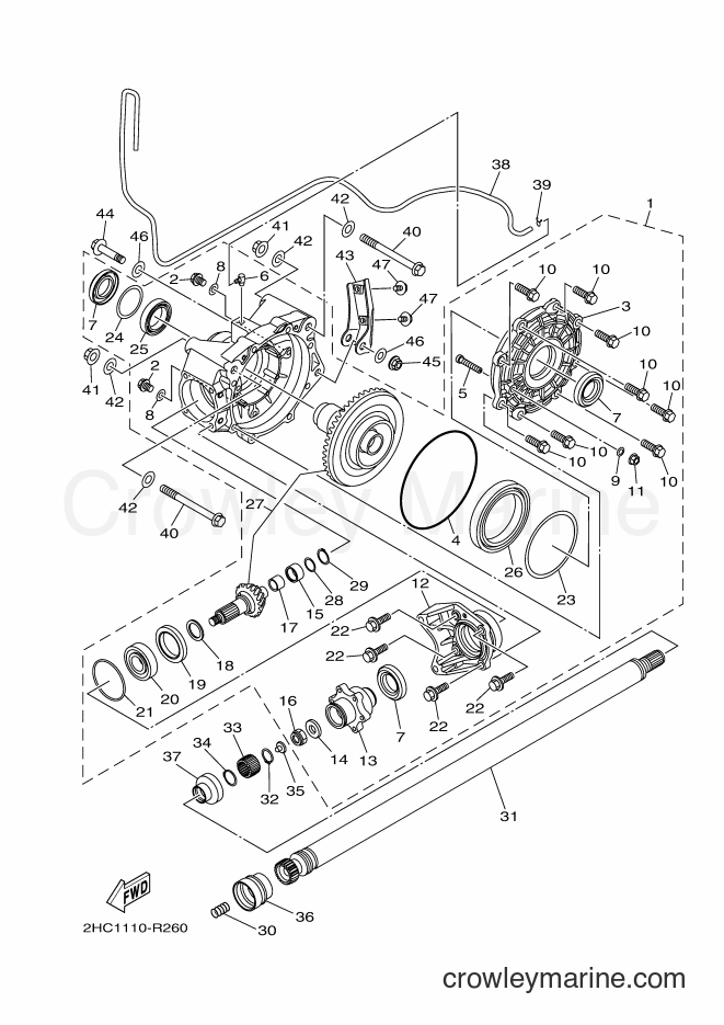 2017 ATV YXZ1000E - YXZ1000E (2HCB) [010] - DRIVE SHAFT