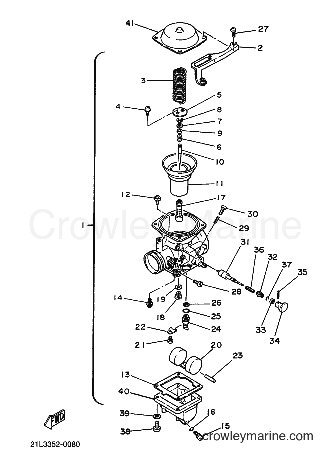2000 Street Bike SR250 - SR250 (21L3) [010] - CARBURETOR