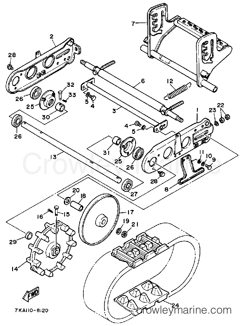 Yamaha Motors YS624TM - TRACK SUSPENSION 1