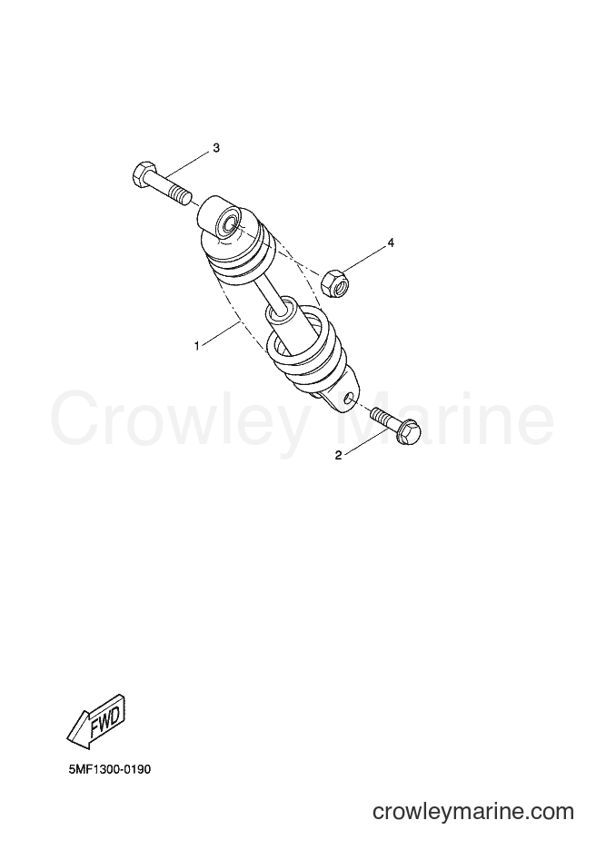2000 Scooter XN125 - XN125 (5MF1) [040] - REAR SUSPENSION
