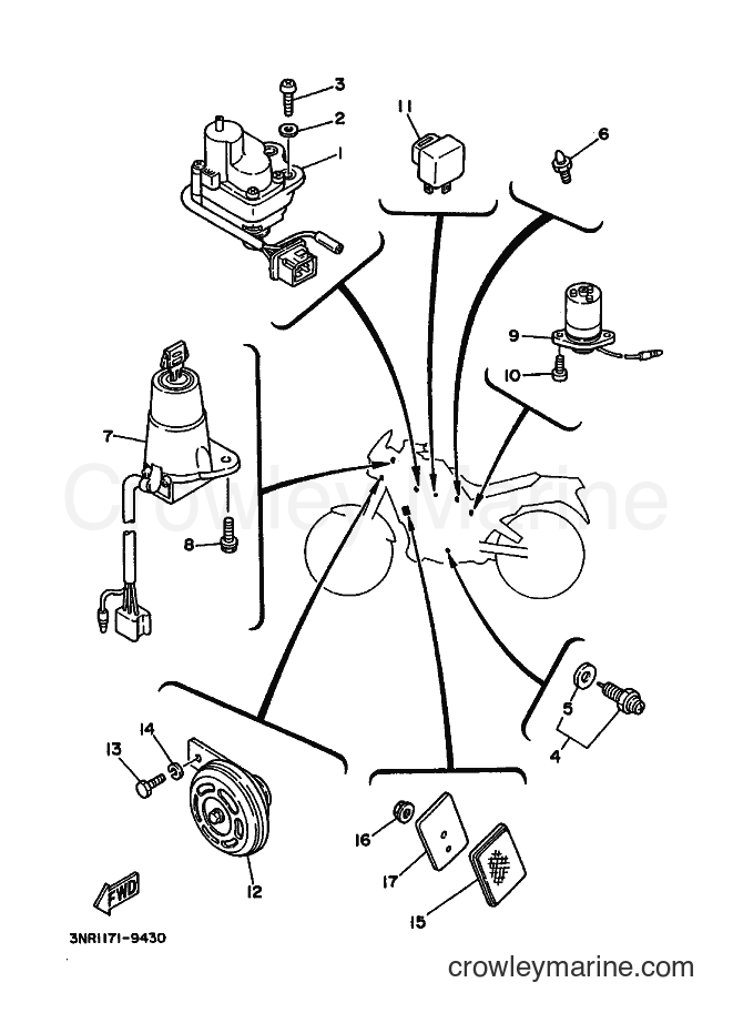 1989 Dirt Bike TDR250 - TDR250 (3NR1) [010] - ELECTRICAL 2