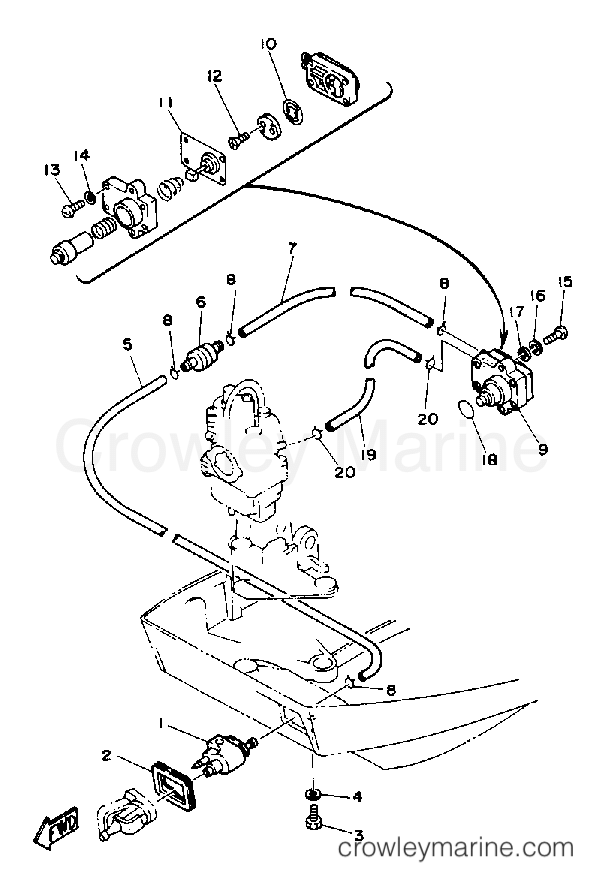 Yamaha Motors T9.9EXHP - FUEL SYSTEM