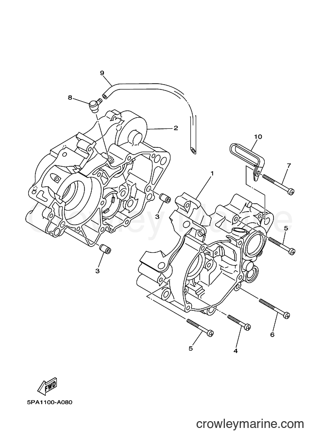 2002 Dirt Bike YZ85 - YZ85 (5PA1) [030] - CRANKCASE