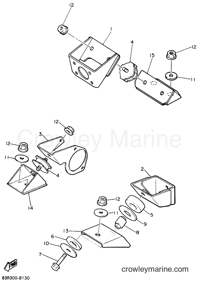 Yamaha Motors VK540 (86R1) [010] - ENGINE BRACKET
