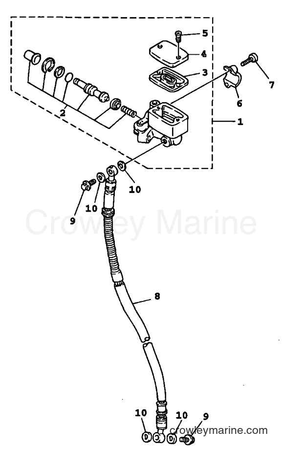 1999 Scooter YW100 - YW100 (4VPB) [010] - FRONT MASTER CYLINDER
