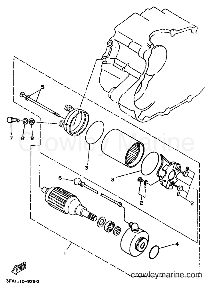Yamaha Motors YFA1 (3FA2) [020] - STARTING MOTOR
