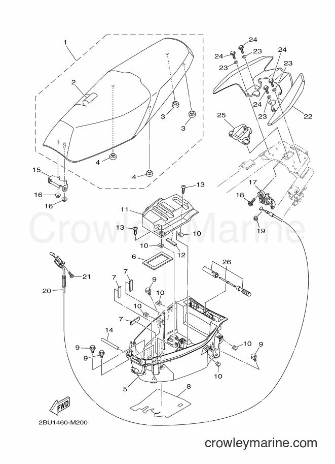 2014 Scooter AF115FX - AF115FX (2BU2) [010] - SEAT