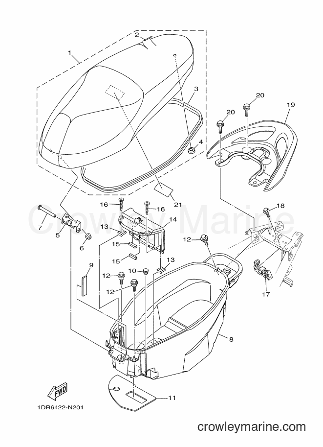 2015 Scooter XC115S - XC115S (1DR6) [010] - SEAT