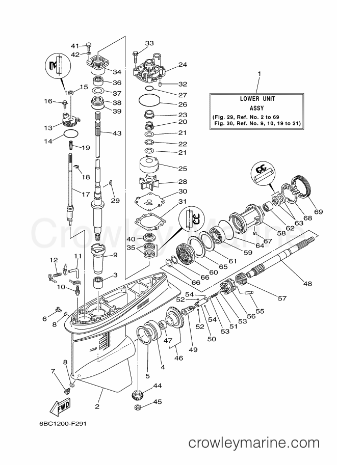 Yamaha Motors F75CEDL (6BC3) [080] - LOWER CASING & DRIVE 1