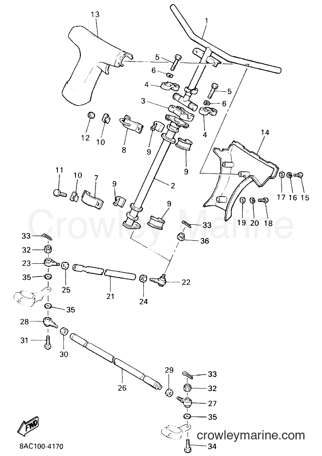 Yamaha Motors VK540E (8AC1) [020] - STEERING