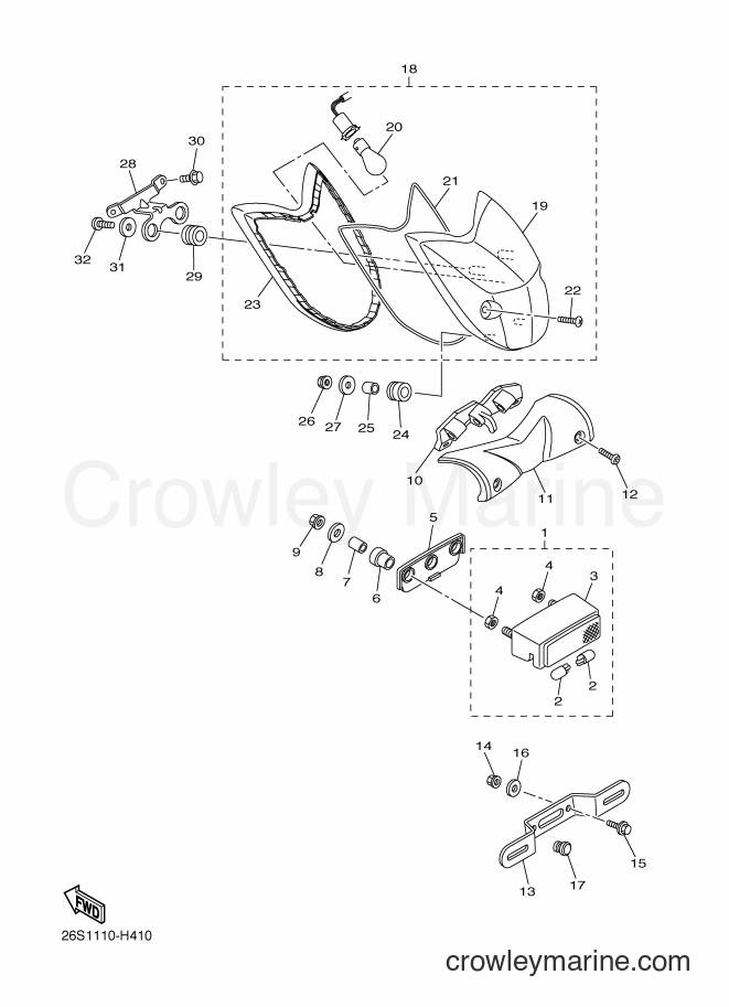 Yamaha Motors XVS950CT (26SJ) [020] - TAILLIGHT