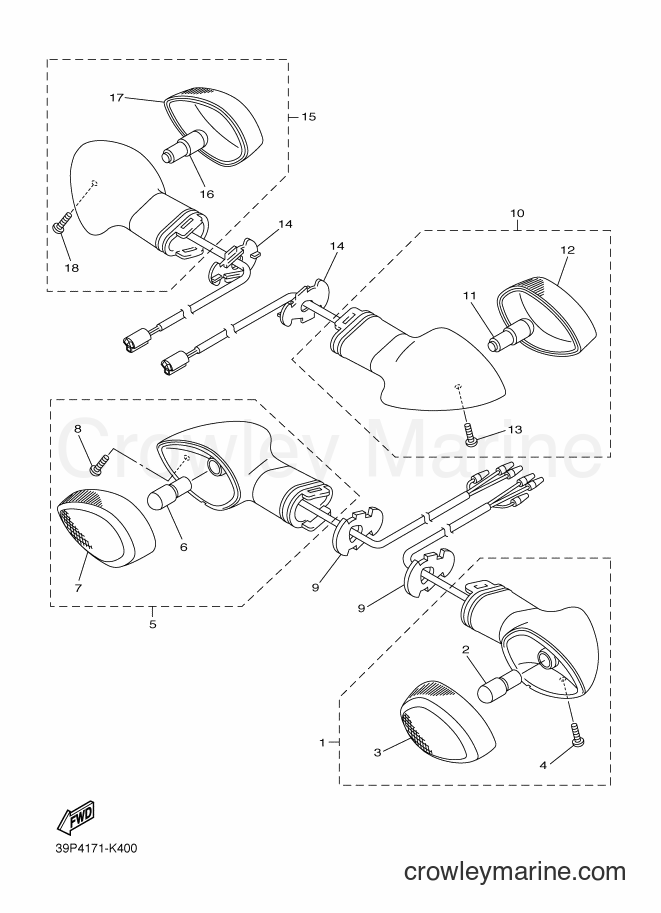 2012 Street Bike FZ8-N - FZ8-N (39PC) [010] - FLASHER LIGHT