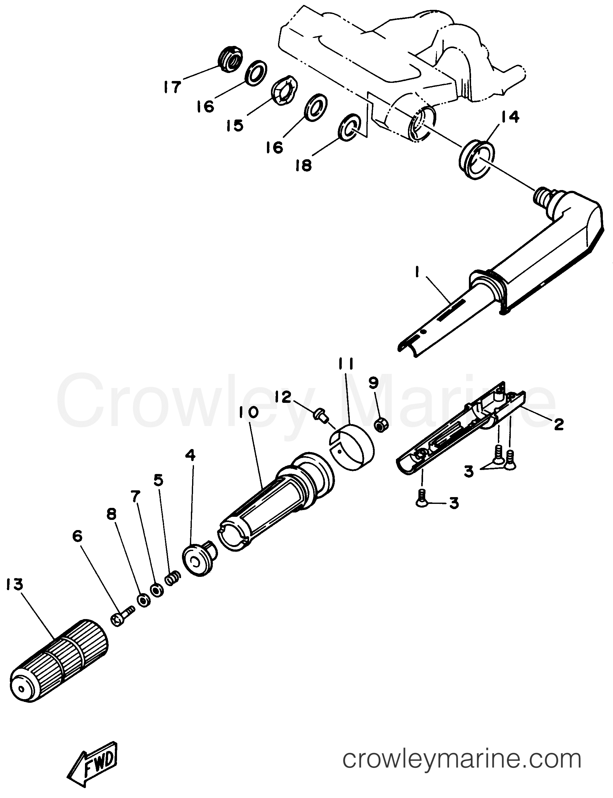 Yamaha Motors F9.9MSHV - STEERING