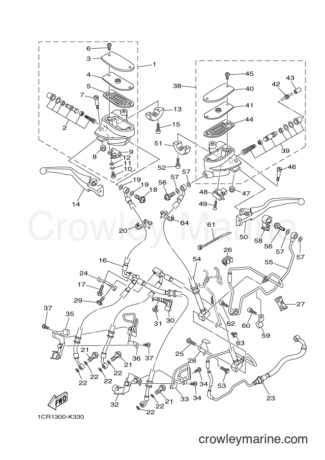 Yamaha Motors XV1900A (1CR3) [010] - FRONT MASTER CYLINDER