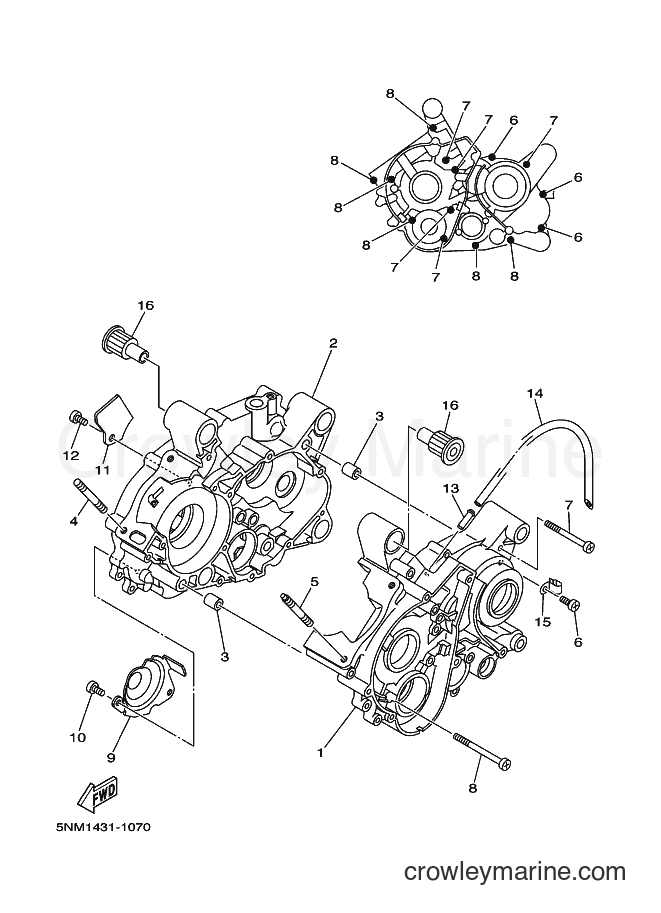 2001 Scooter JZ120F - JZ120F (5NM2) [010] - CRANKCASE