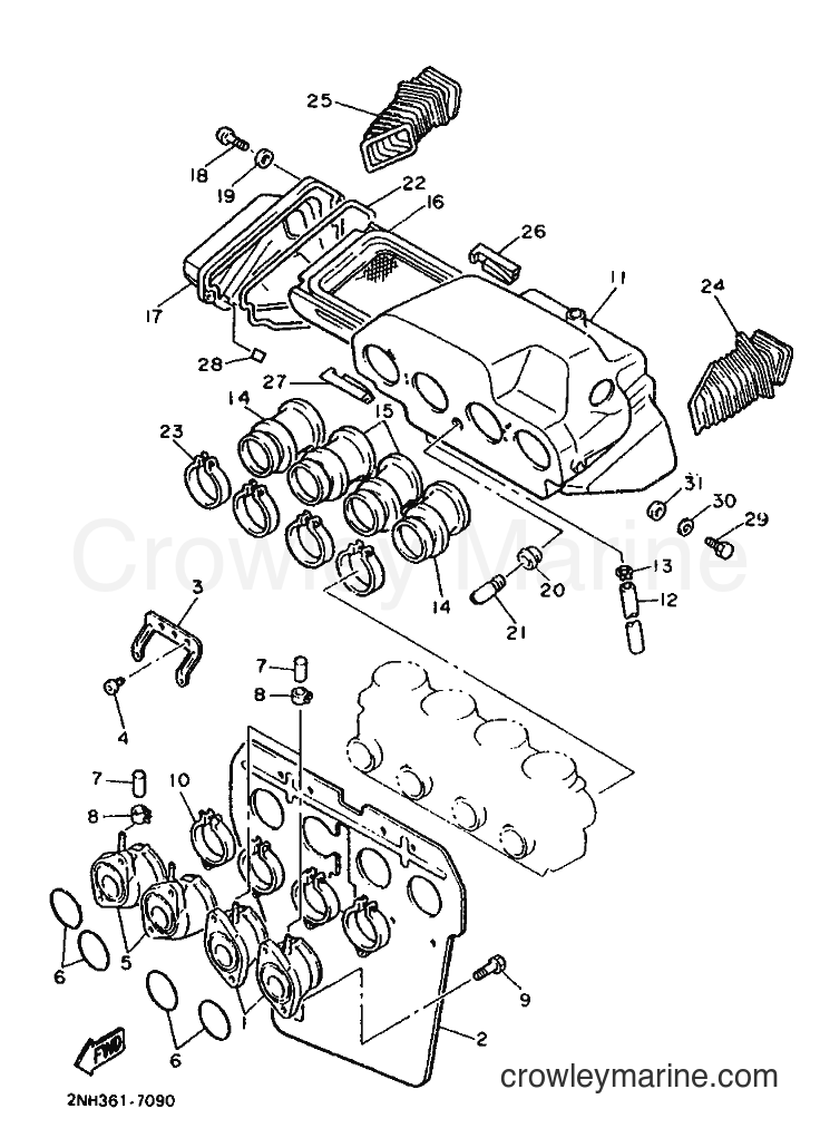 Yamaha Motors FJ1200U (2NH) [999] - INTAKE