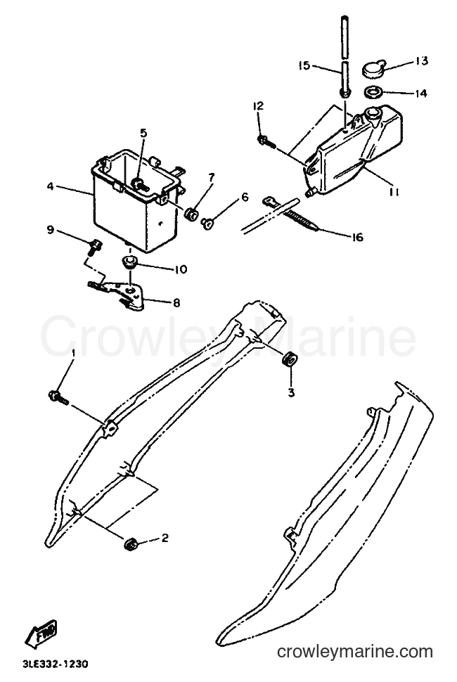 Yamaha Motors FZR1000 (3LE3) [010] - SIDE COVER 2