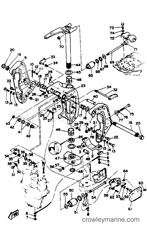 Yamaha Motors L130TXRP - BRACKET