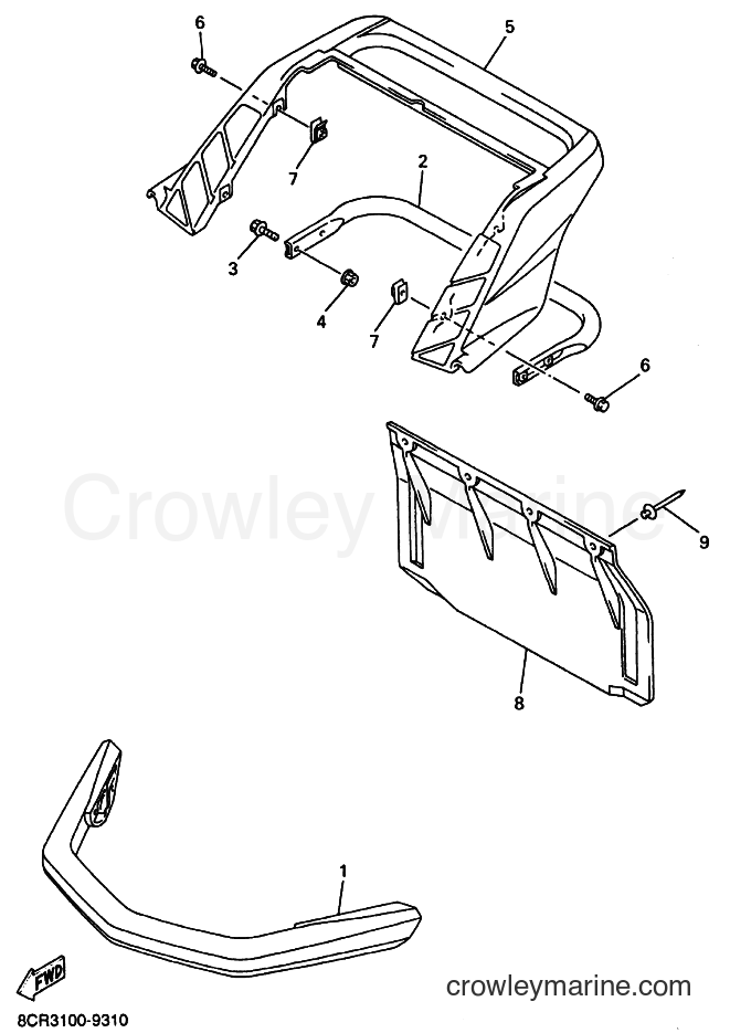 Yamaha Motors VX700DX (8DY2) [020] - BUMPER